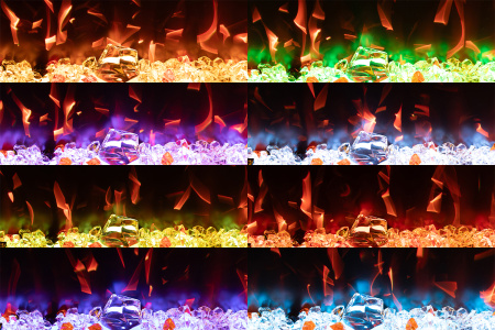 Линейный биокамин MERCURY 60 LED RF