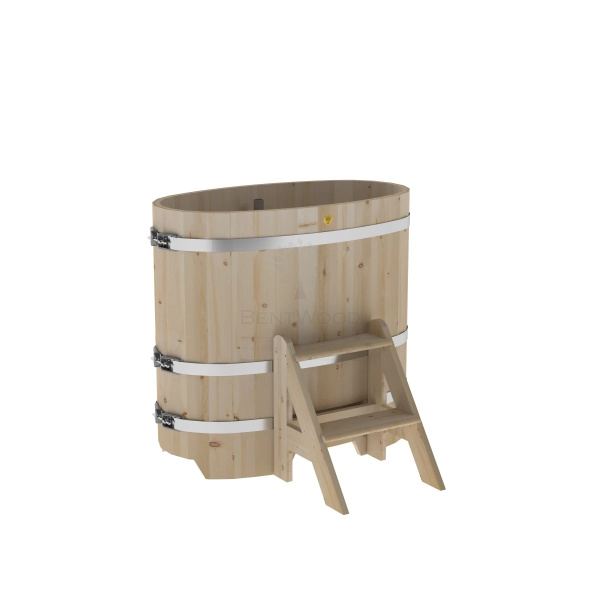 Купель овальная из кедра 0,69х1,31